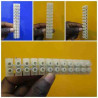 BARRETTE DOMINO 10MM² FLEXIBLE BLANC