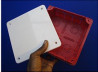 BOITE DERIVATION ENCASTRE 160x160x65MM IFAMEL ROUGE