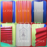 TOLE ONDULEE ZINGUE 2000x900x0,15MM LISSE AARTI LAQUEE ROUGE