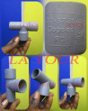TE PVC Ø 32 SAFPLAST COGELEC GRIS