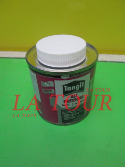 Pot de colle PVC 250 g avec pinceau TANGIT, 287056