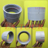 MANCHON TARAUDE PVC Ø 110 CARLON GRIS