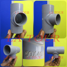 TE REDUCTEUR PVC 50/40