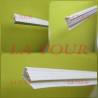 SUPPORT FAUX PLAFOND PVC LAMBRIS 3,65ML PM BLANC