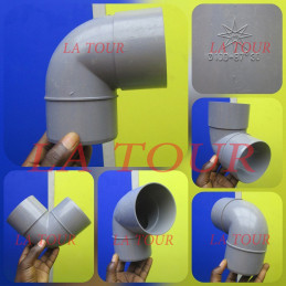 COUDE PVC 1/4 Ø 100 WP GRIS