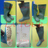 BOTTES CAOUTCHOUC N°45 VERTE SEMELLE BEIGE