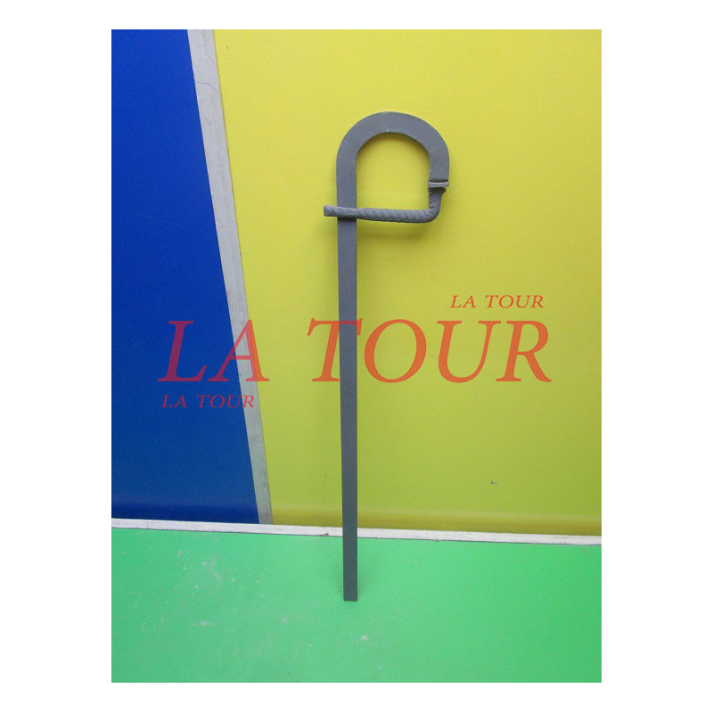 SERRE JOINT METALLIQUE MACON 90CM BORD ROND LOCAL GRIS