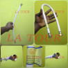 RACCORD FLEXIBLE LAVABO PLASTIQUE 15/15 60CM SC GEDEYA BLANC