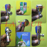 ROBINET EQUERRE DOUCHE TETE RONDE 1/4 TOUR XULIANG CHROME