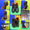 CHAUSSURES DE SECURITE DELTA PLUS N°38 NOIR/ORANGE COUTURE NOIRE