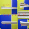 SUPPORT FAUX PLAFOND PVC LAMBRIS 4,00ML GM SANS DECOR BLANC