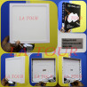 SPOT APPARENT LED 18W CARRE 21x21CM PANEL LIGHT LUMIERE BLANCHE
