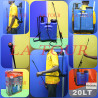 PULVERISATEUR PORTATIF 20L PLASTIQUE KNAP SACK SPRAYER BLEU/NOIR