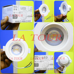 SPOT ENCASTRE LED 05W ROND...