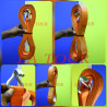 TENDEUR A CLIQUET POUR SANGLE D'ARRIMAGE FORANKA ORANGE/CHROME