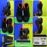 CHAUSSURES DE SECURITE DELTAPLUS N°43 NOIR/ORANGE COUTURE NOIRE
