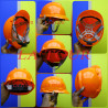 CASQUE DE CHANTIER EN PLASTIQUE ORANGE