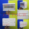 COFFRET ELECTRIQUE APPARENT 12 MODULES INGELEC R(2713) PORTE FUMEE