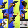 PISTOLET COLLE A CHAUD +2 BOUGIE (CX-018) GLUE GUN FXTOOLS NOIR/ORANGE
