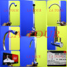 ROBINET EVIER MURAL BEC COURBE ORIENTABLE TWIST (D013) DONALD CHROME
