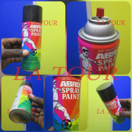 PEINTURE SPRAY ABRO 400ML NOIR