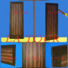 PORTE EN BOIS LAMAIKA AU BORD MASSIF 0,73x2,02ML EP.35MM MARRON FONCE