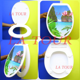 ABATTANT WC PLASTIQUE DECOR...