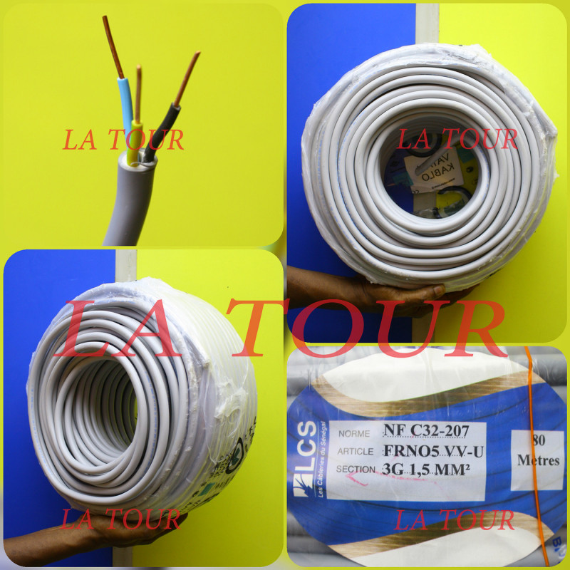 Embout de câblage double pour fil souple de 1,5 à 50mm² - Section