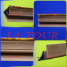 SUPPORT FAUX PLAFOND PVC LAMBRIS 2,20ML MARRON CLAIR