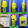 IMPERMEABLE (PANTALON+BLOUSON+CAPUCHE) XXL SUPER STRONG JAUNE