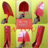 PELLE 29CM SANS MANCHE FORGES DE MAGNE CHILLINGTON CROCODILE ROUGE