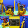COMPACTEUR PLAT DIESEL 07,00HP 150KG (C-180) ROUGE NOIR JAUNE