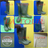 BOTTES CAOUTCHOUC N°43 HONEST VERTE SEMELLE BEIGE
