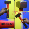 MARTEAU MASSE 1KG MANCHE EN CAOUTCHOUC (AIH1011) HONEST ROUGE /NOIR