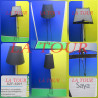 LAMPE ABAT JOUR MURALE A DOUILLE E27 REF.(SZF-5201) SAYA INSPIRE NOIR