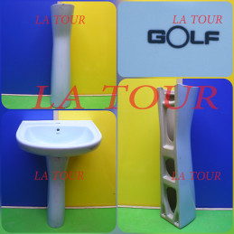 COLONNE LAVABO GOLF BLEU