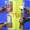 CADENAS INCOPIABLE 60MM 4 CLES BYLAND COU LONG REF.(ZH-60) CHROME