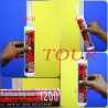 SILICONE MASTIC EN TUBE 310ML AVEC ACIDE ABRO 1200 NOIR