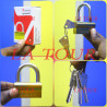 CADENAS COPIABLE 55MM 3 CLES TOP SECURITY VACHETTE REF(1212) LAITON