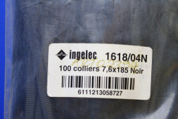 COLLIER DE SERRAGE (COLSON) 7,6x185MM INGELEC NOIR