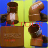 GOUTTIÈRE TERRACOTA COUDE 67° Ø 100 REF.(1106) MARRON