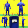 COMBINAISON DE CHANTIER A 1 GLISSIERE (L) BLEU