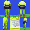 COMBINAISON DE CHANTIER 02PCS (XXL) VERT FLUO BLEU NUIT