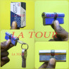 CYLINDRE INCOPIABLE A 5 CLES SQIEK REF.(A01817) CHROME
