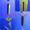 BALANCE A RESSORT AVEC CROCHET 100KG/224 LBS POCKET BALANCE OR NOIR