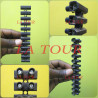 BARRETTE DOMINO 16MM² COUPURE DE 12 (1003N) INGELEC NOIR