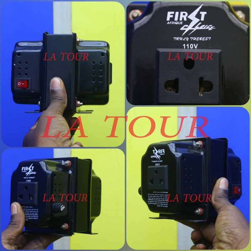 TRANSFORMATEUR ELECTRIQUE 220V-110V 300W FIRST NOIR