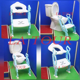 Abattant WC pour Enfants - Pliable - Avec marches et siège