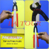 TENAILLE COUPANTE (09") 225MM PREMIUM NOIR JAUNE ROUGE