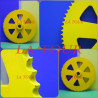 ROUE DENTÉE BÉTONNIÈRE JAUNE